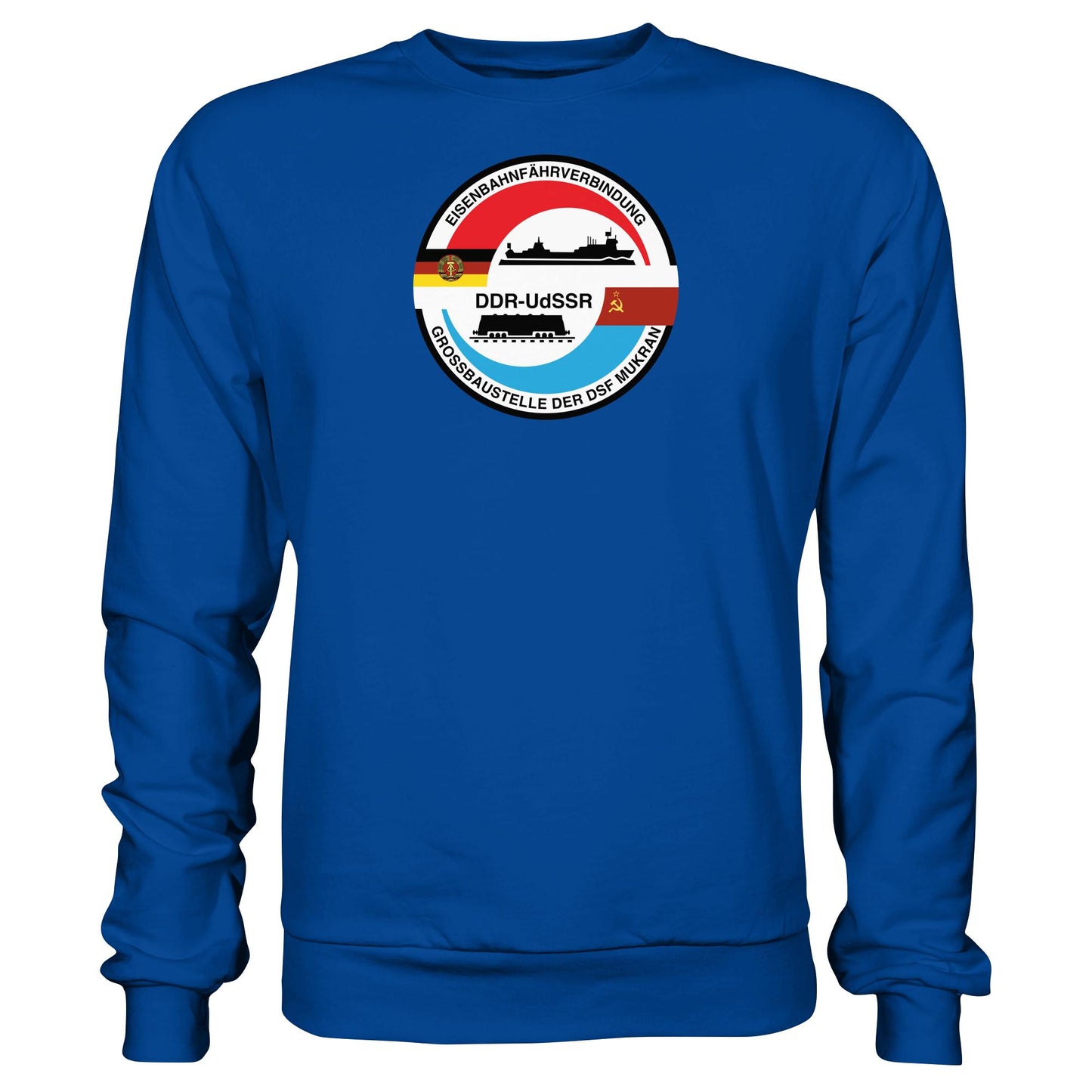 DDR Ostalgie Pullover Unisex • GROSSBAUSTELLE DER DSF MUKRAN