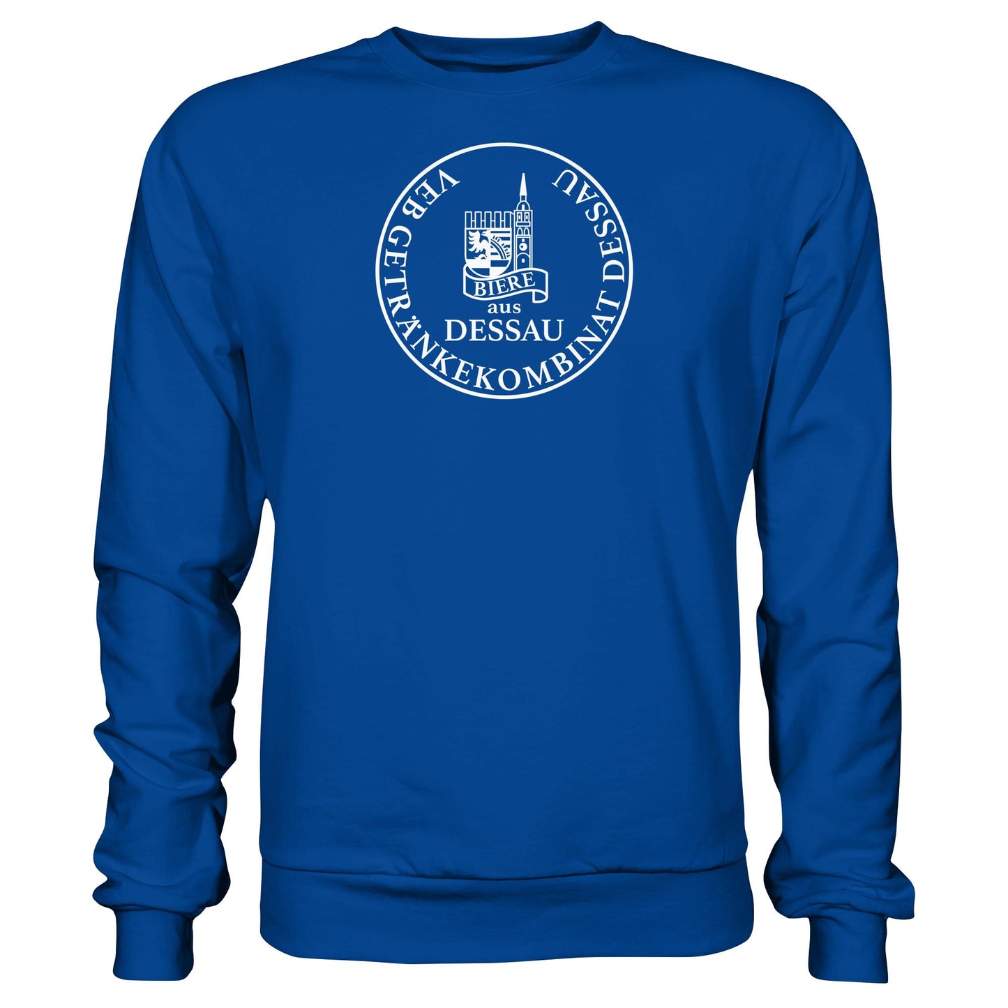 DDR Ostalgie Pullover Unisex • VEB GETRÄNKEKOMBINAT DESSAU BIERE