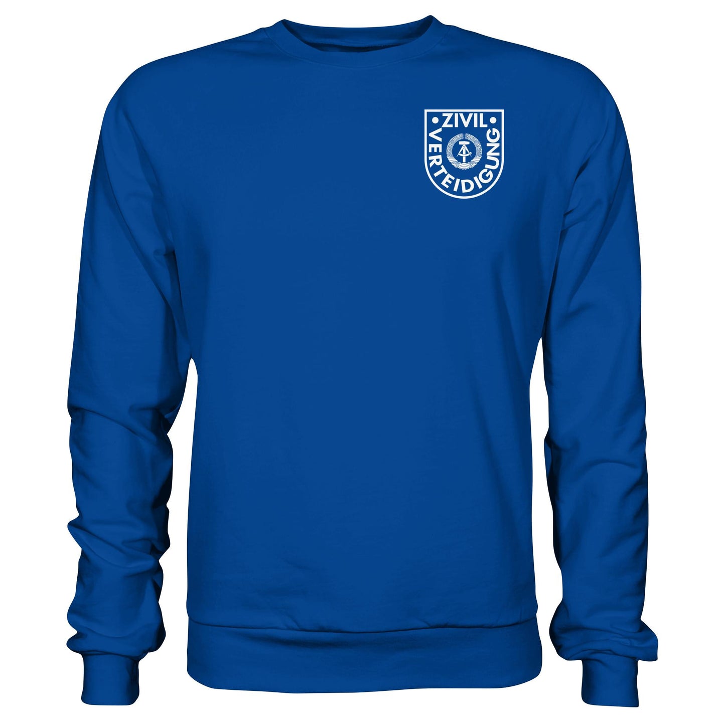 DDR Ostalgie Pullover Unisex • DDR ZIVILVERTEIDIGUNG - BRUSTBADGE