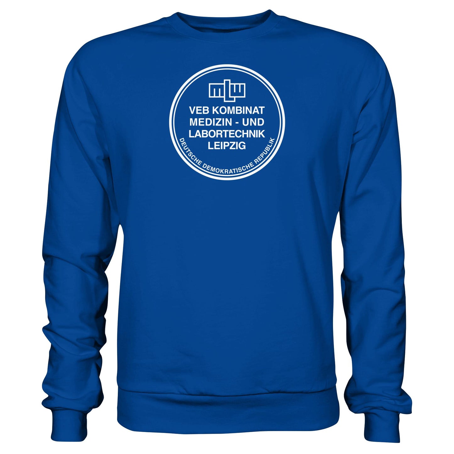 DDR Ostalgie Pullover Unisex • VEB KOMBINAT MEDIZIN- UND LABORTECHNIK LEIPZIG