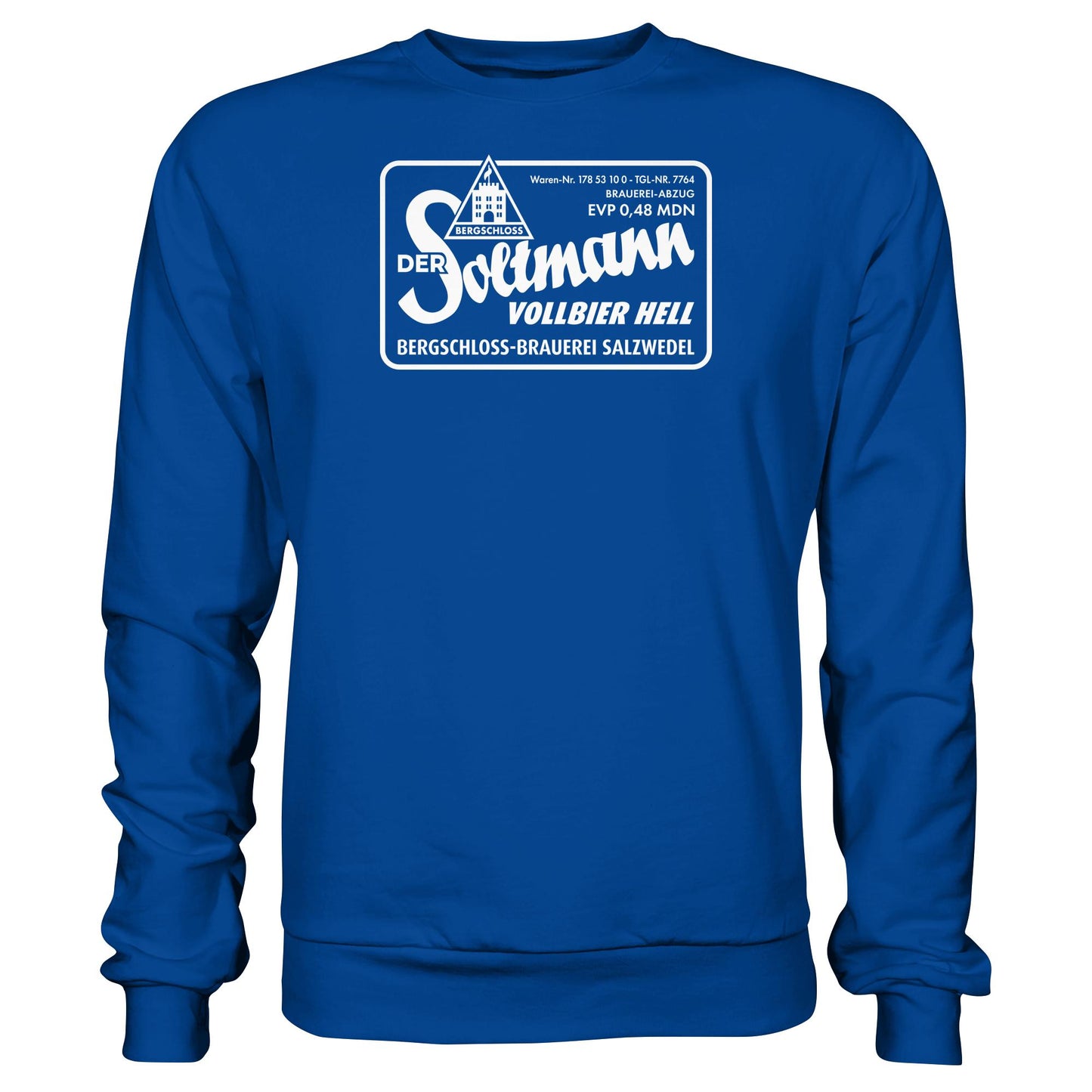 DDR Ostalgie Pullover Unisex • BERGSCHLOSS SALZWEDEL SOLTMANN BIERE