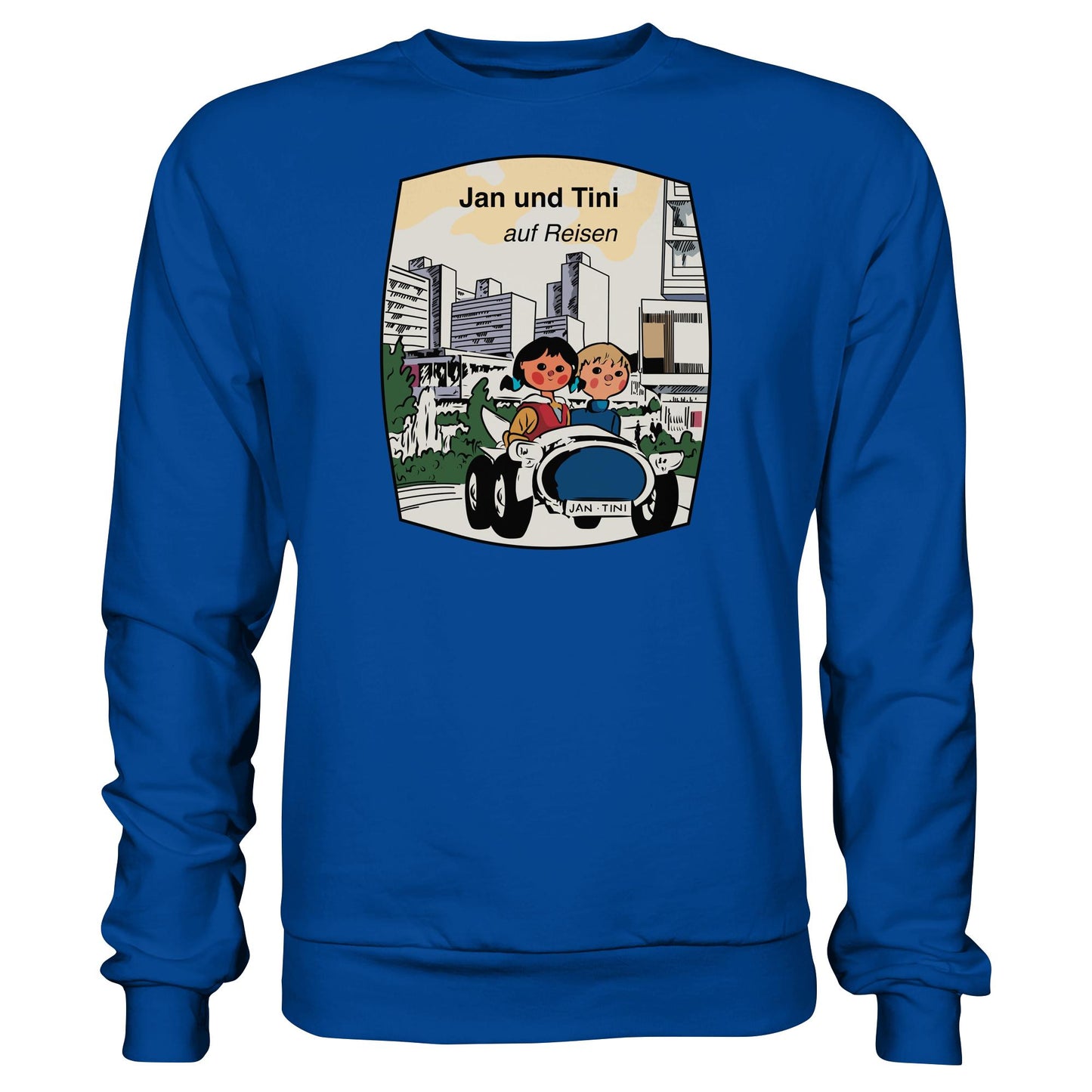 DDR Ostalgie Pullover Unisex • JAN UND TINI AUF REISEN (ORIGINAL QUARTETT)