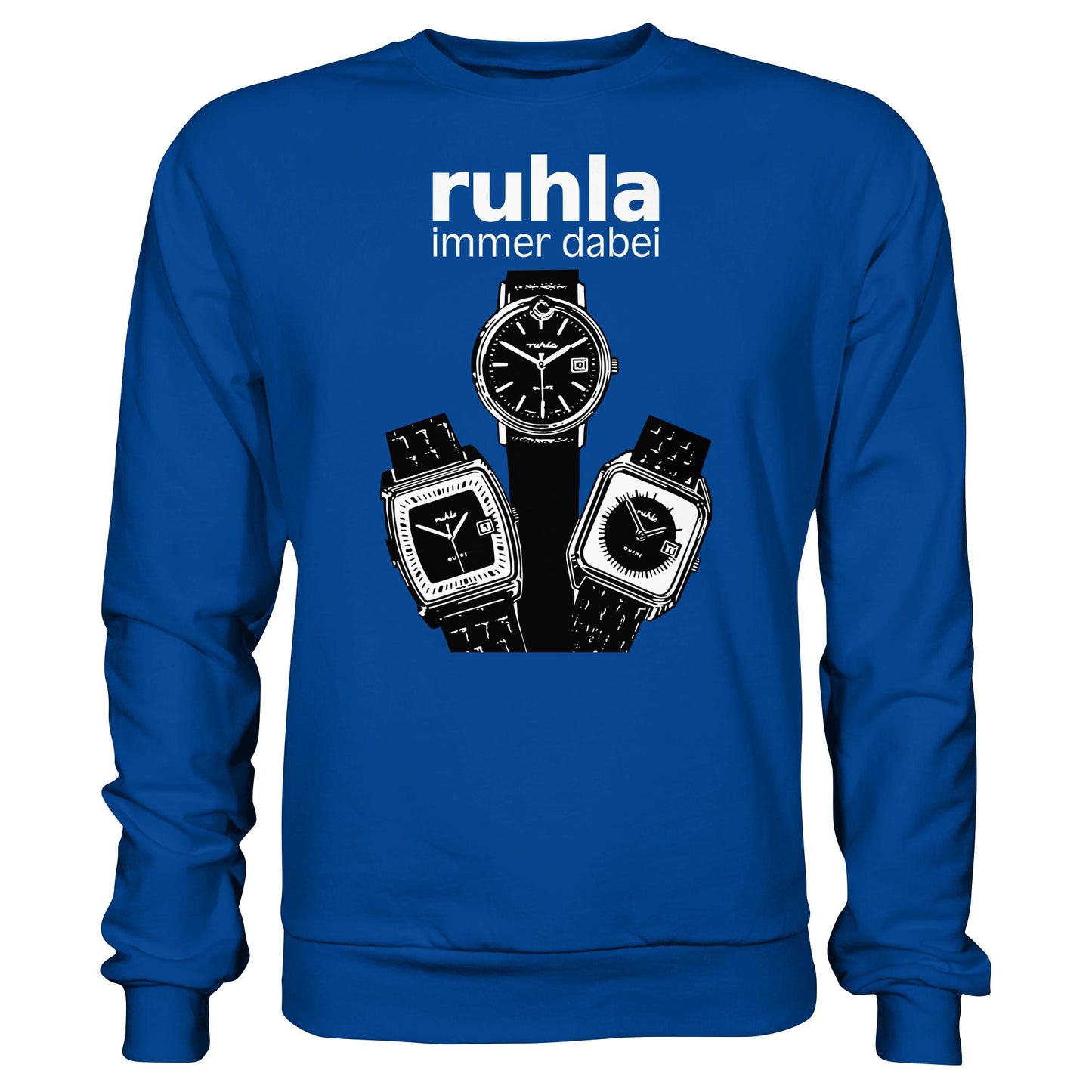 DDR Ostalgie Pullover Unisex • VEB UHRENWERK RUHLA (ORIGINAL PLAKAT)