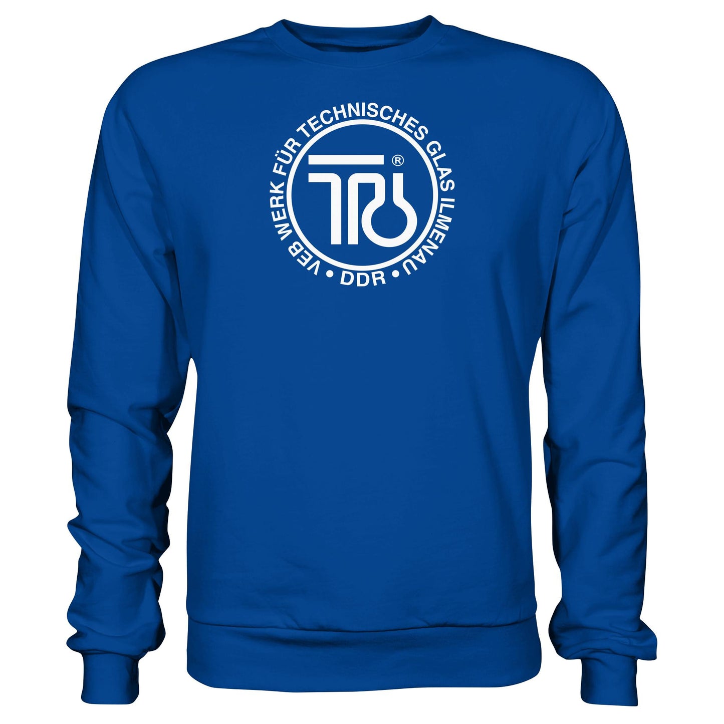 DDR Ostalgie Pullover Unisex • VEB WERK FÜR TECHNISCHES GLAS ILMENAU