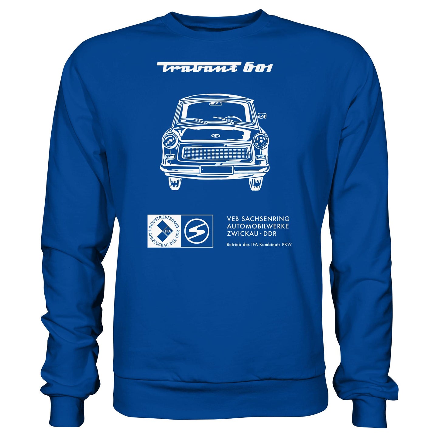 DDR Ostalgie Pullover Unisex • TRABANT 601 (ORIGINAL TITEL BETRIEBSANLEITUNG)