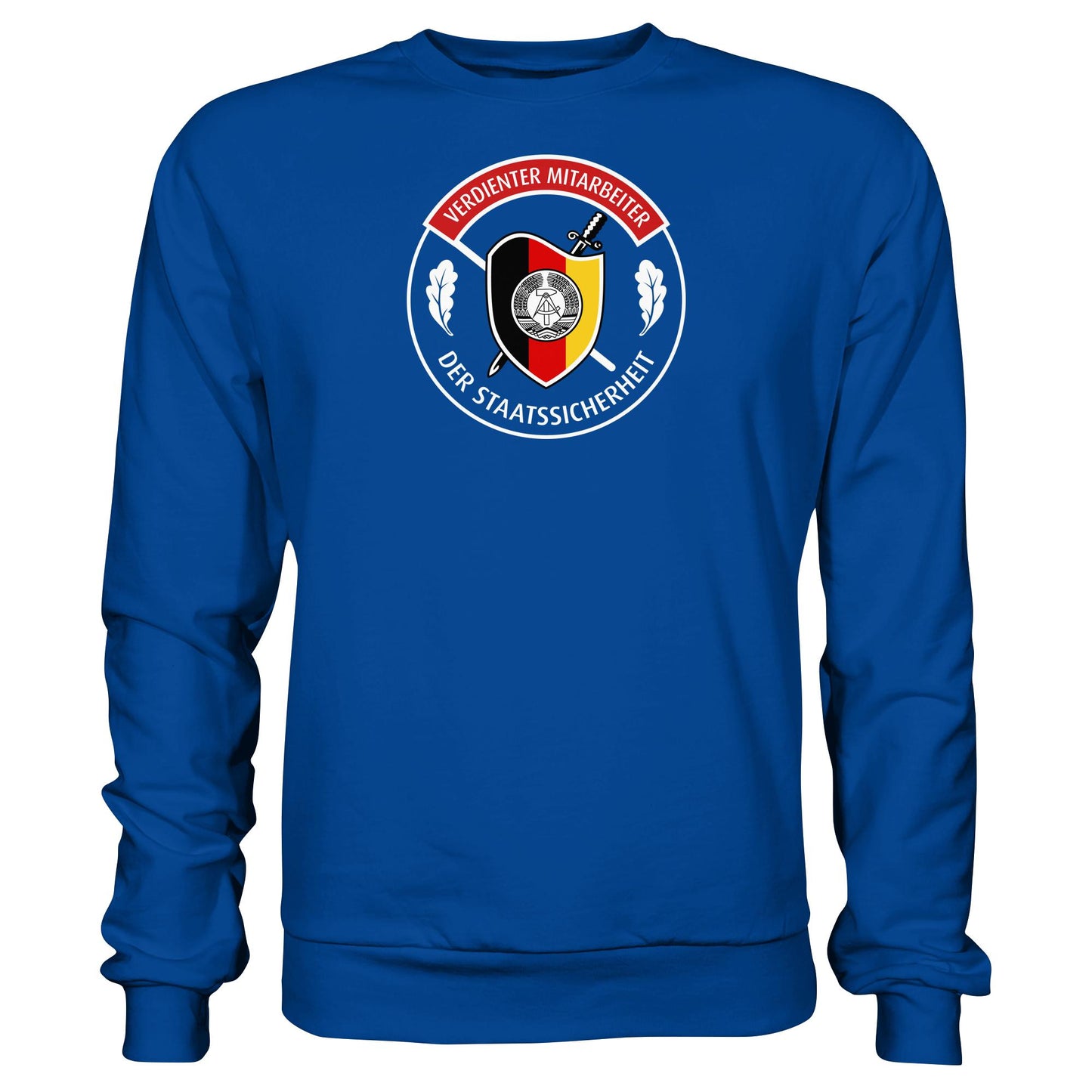 DDR Ostalgie Pullover Unisex • VERDIENTER MITARBEITER DER STAATSSICHERHEIT (ORIGINAL ORDEN)