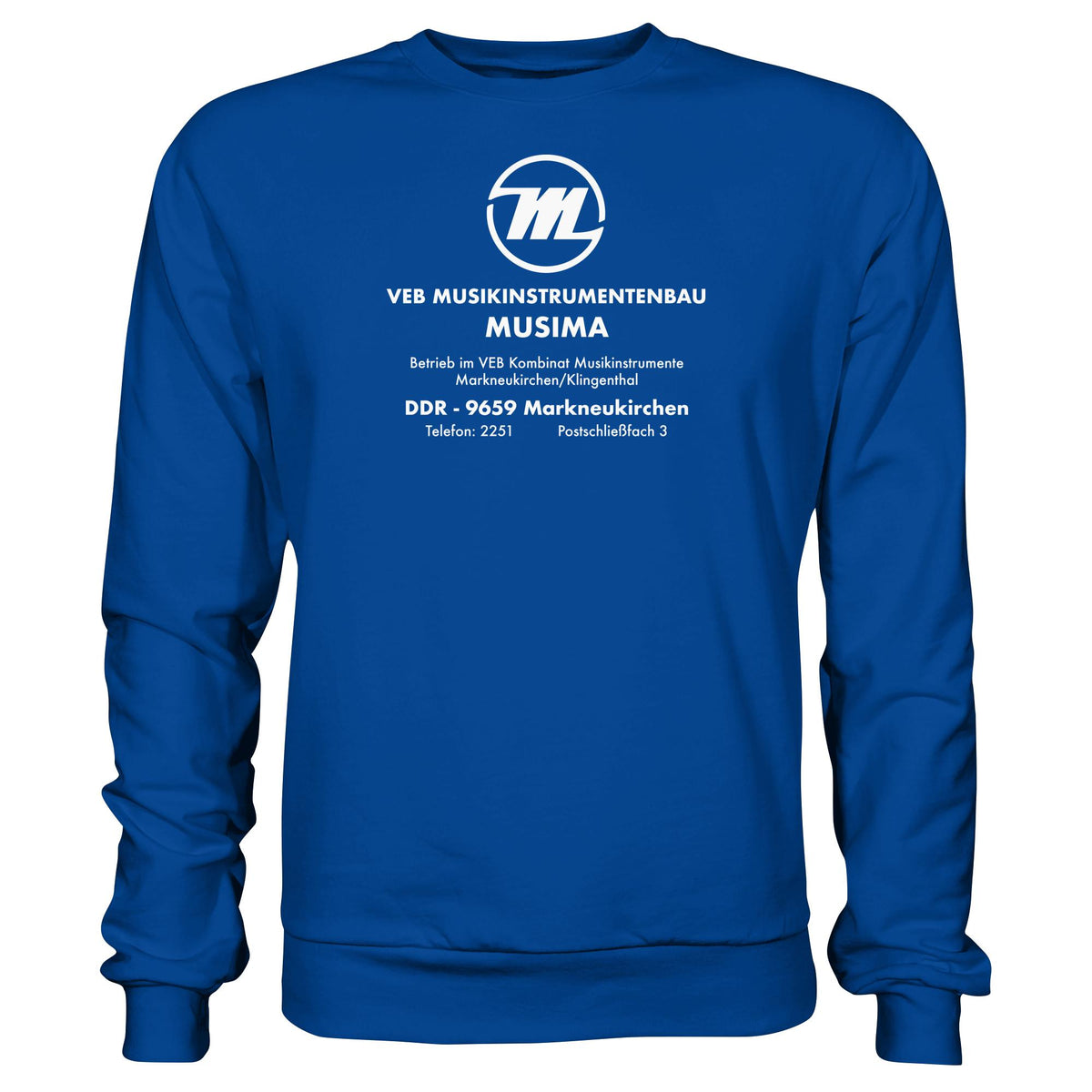MUSIMA - VEB MUSIKINSTRUMENTENBAU KLINGENTHAL | DDR Ostalgie Pullover Unisex