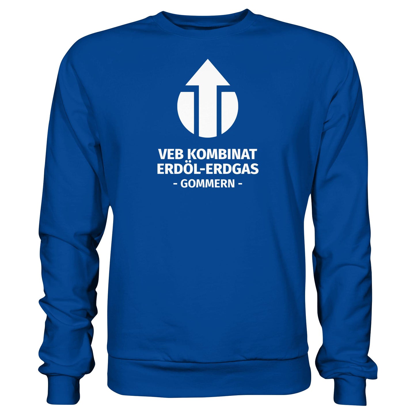 DDR Ostalgie Pullover Unisex • VEB KOMBINAT ERDÖL-ERDGAS GOMMERN