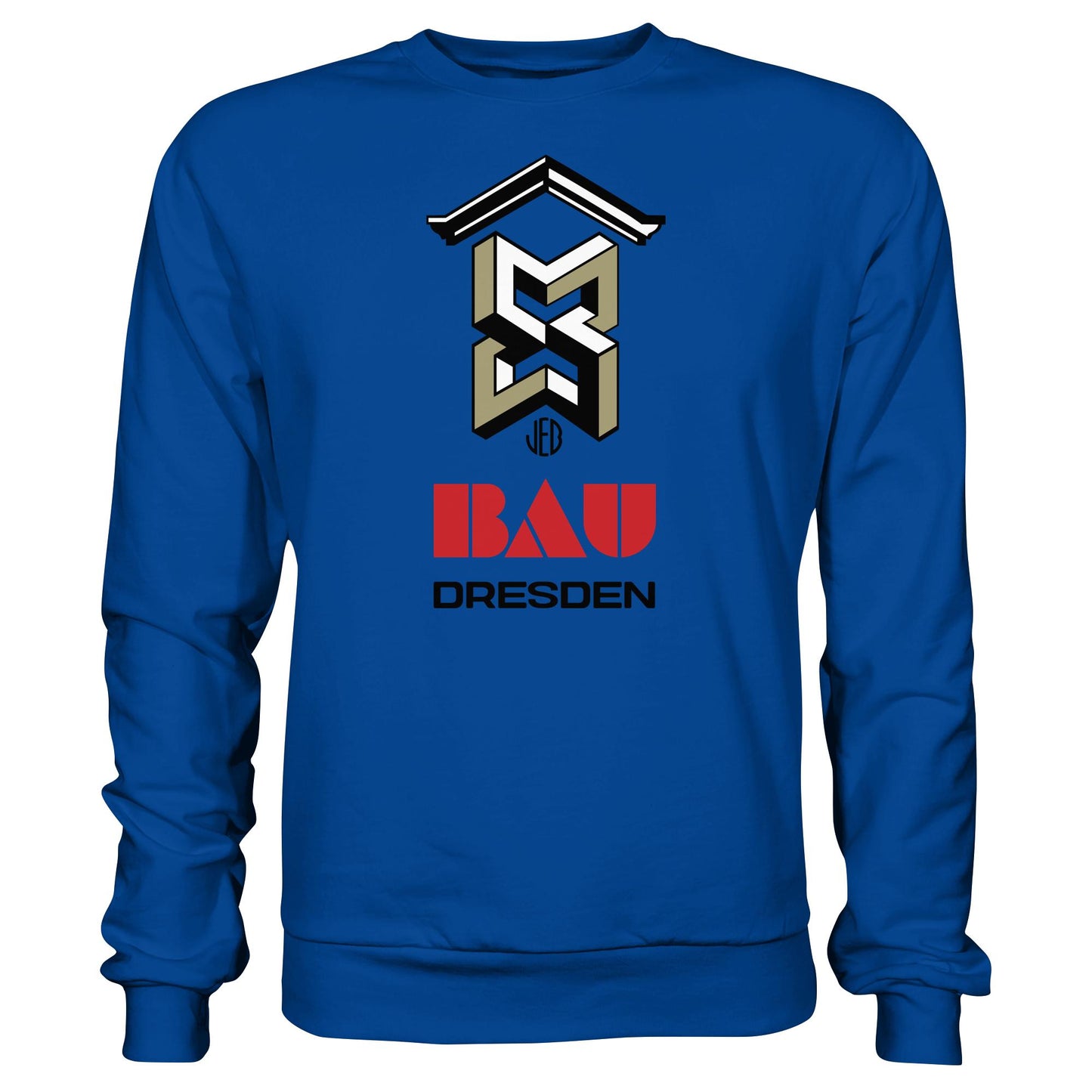 DDR Ostalgie Pullover Unisex • VEB BAU DRESDEN