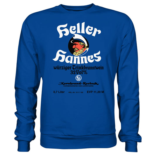 DDR Ostalgie Pullover Unisex • HELLER HANNES - TRINKBRANNTWEIN - VEB KORNBRANDT ROSTOCK