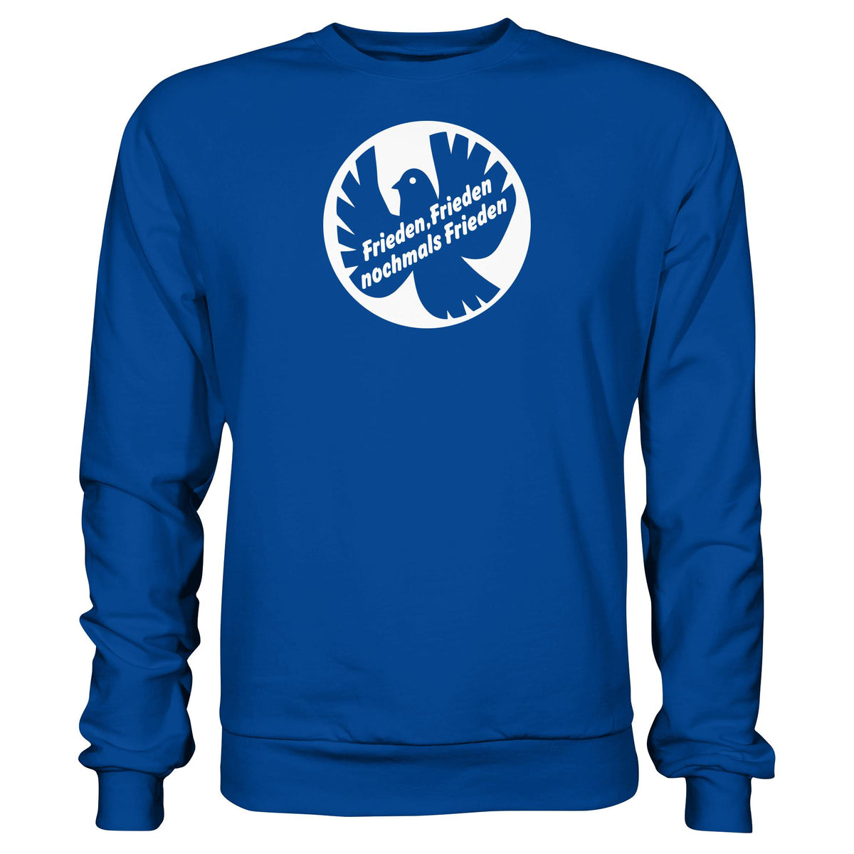 DDR Ostalgie Pullover Unisex • FRIEDEN, FRIEDEN NOCHMALS FRIEDEN (ORIGINAL BANNER)