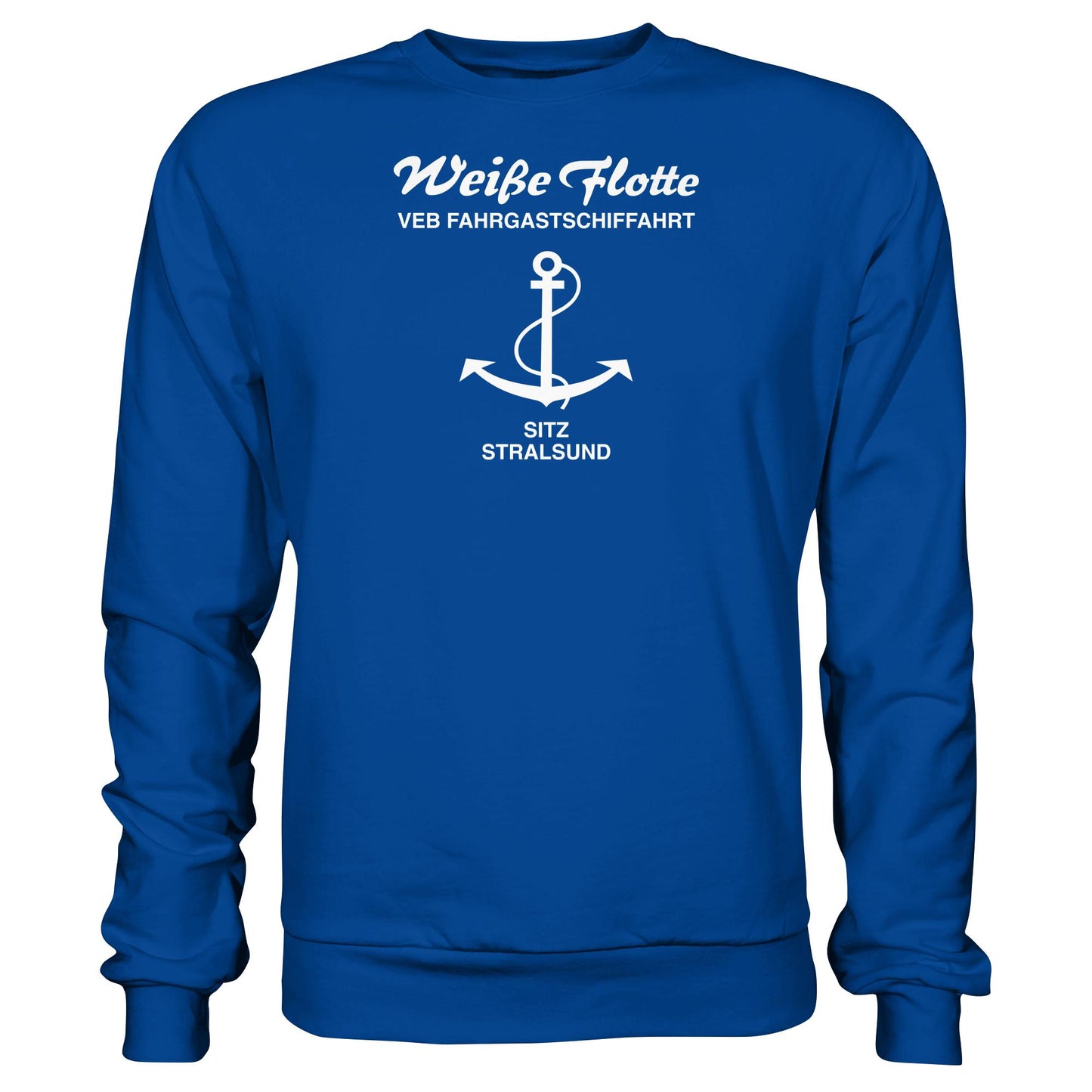DDR Ostalgie Pullover Unisex • VEB FAHRGASTSCHIFFAHRT, STRALSUND