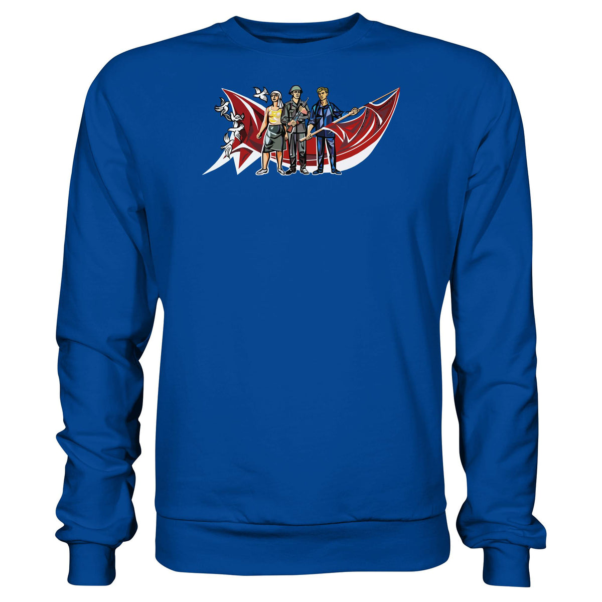 WALTER WOMACKA - BÄUERIN, NVA-SOLDAT & ARBEITER (MOSAIK HAUS DES LEHRERS, 1964) | DDR Ostalgie Pullover Unisex