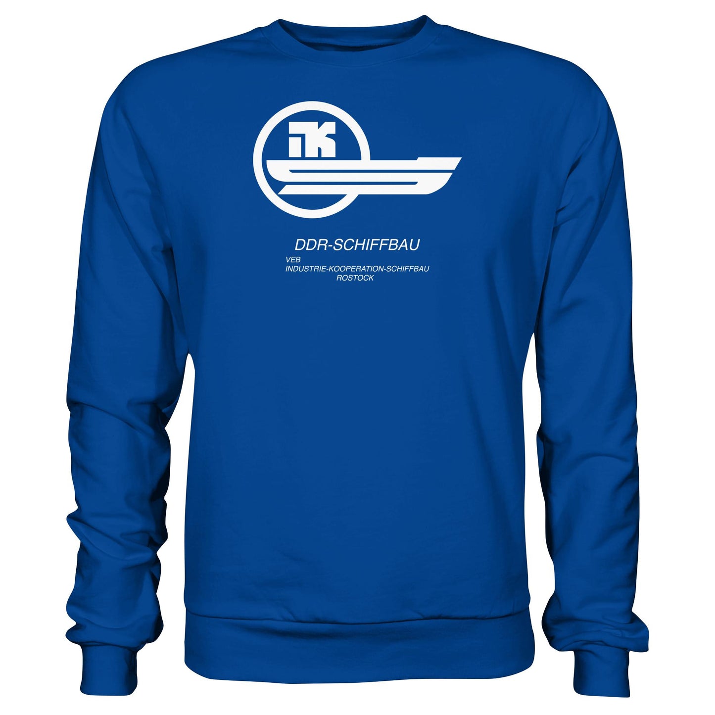 DDR Ostalgie Pullover Unisex • VEB INDUSTRIE-KOOPERATION SCHIFFBAU ROSTOCK
