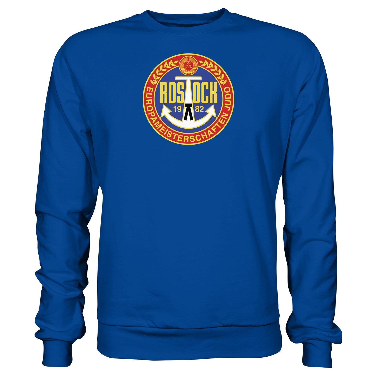 DDR Ostalgie Pullover Unisex • EUROPAMEISTERSCHAFTEN IM JUDO - ROSTOCK 1982
