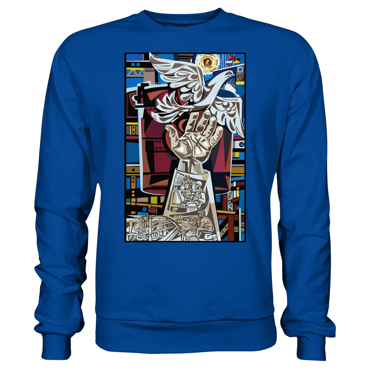 DDR Ostalgie Kapuze / Hoodie Unisex • WALTER WOMACKA - MOSAIK MAGISTRALE EISENHÜTTENSTADT (1965)