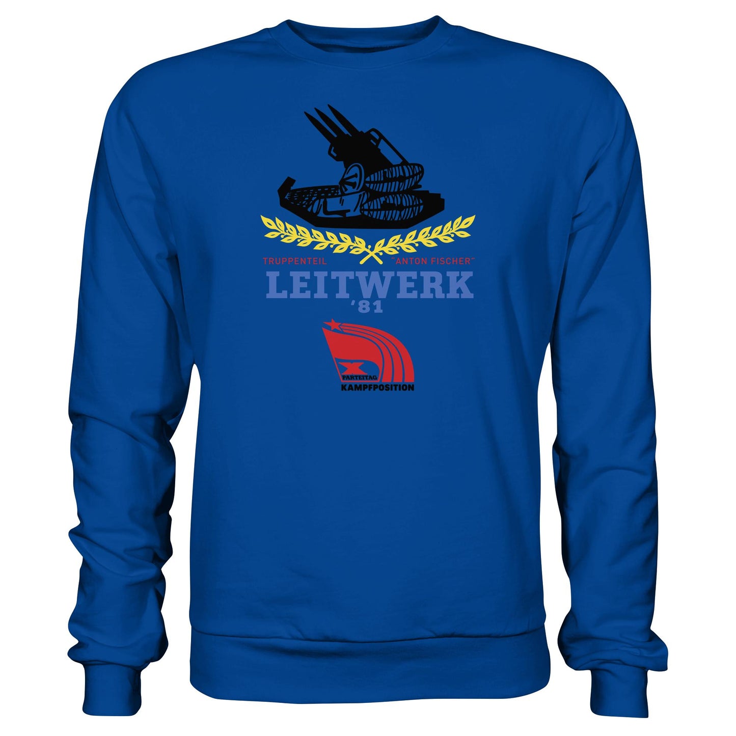 DDR Ostalgie Pullover Unisex • LEITWERK 81, TRUPPENTEIL ANTON FISCHER