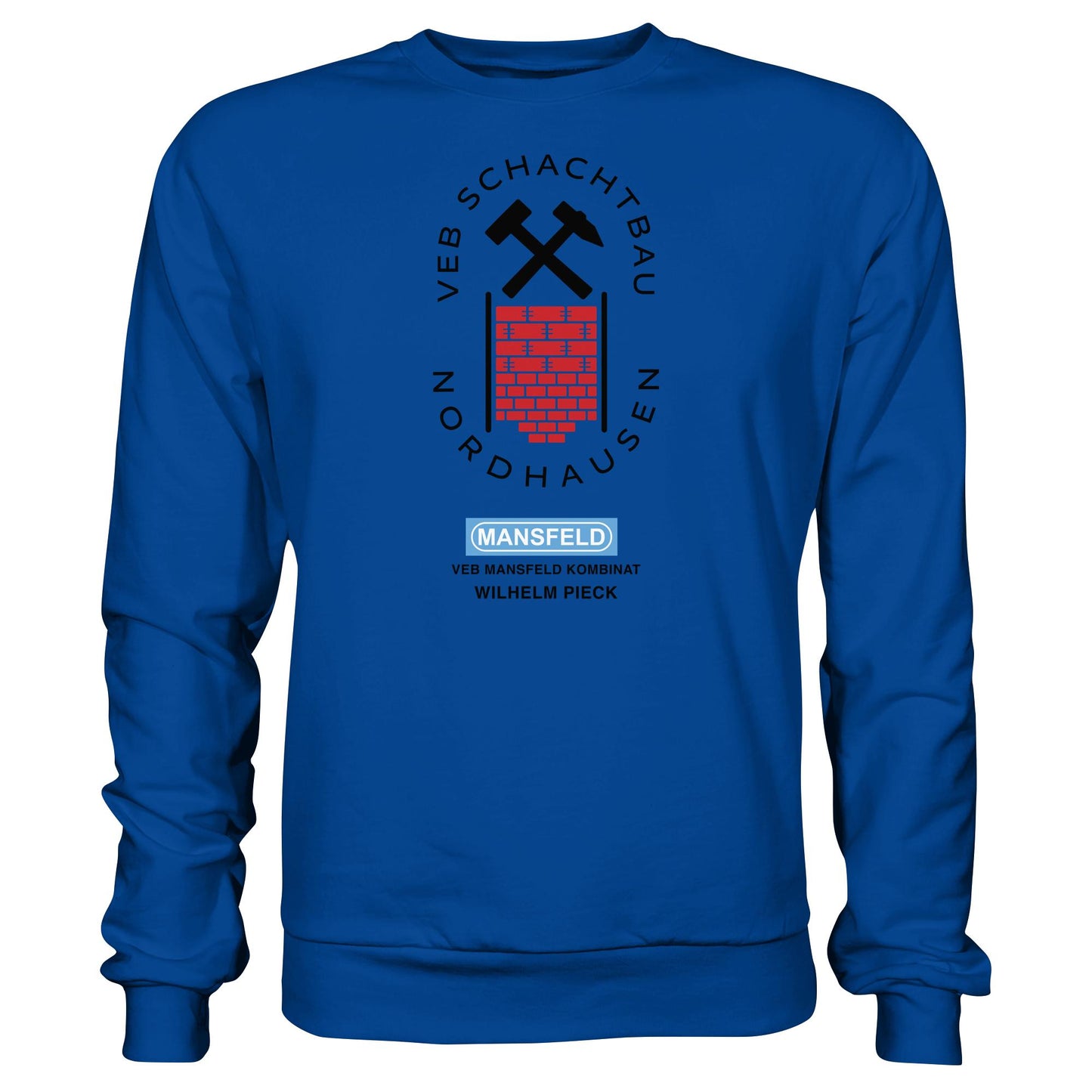 DDR Ostalgie Pullover Unisex • VEB SCHACHTBAU NORDHAUSEN - VEB MANSFELD KOMBINAT