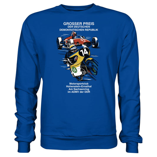 DDR Ostalgie Pullover Unisex • MOTORSPORT HOHENSTEIN-ERNSTHAL - GROSSER PREIS DER DDR