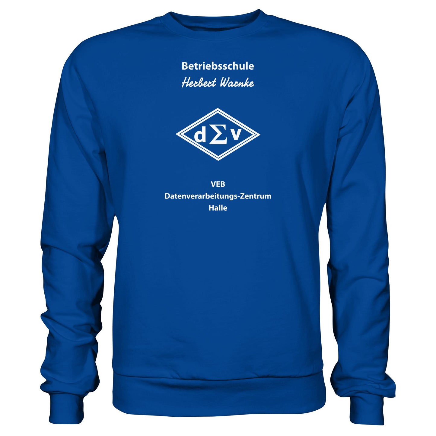 DDR Ostalgie Pullover Unisex • BETRIEBSSCHULE VEB DATENBERARBEITUNG HALLE