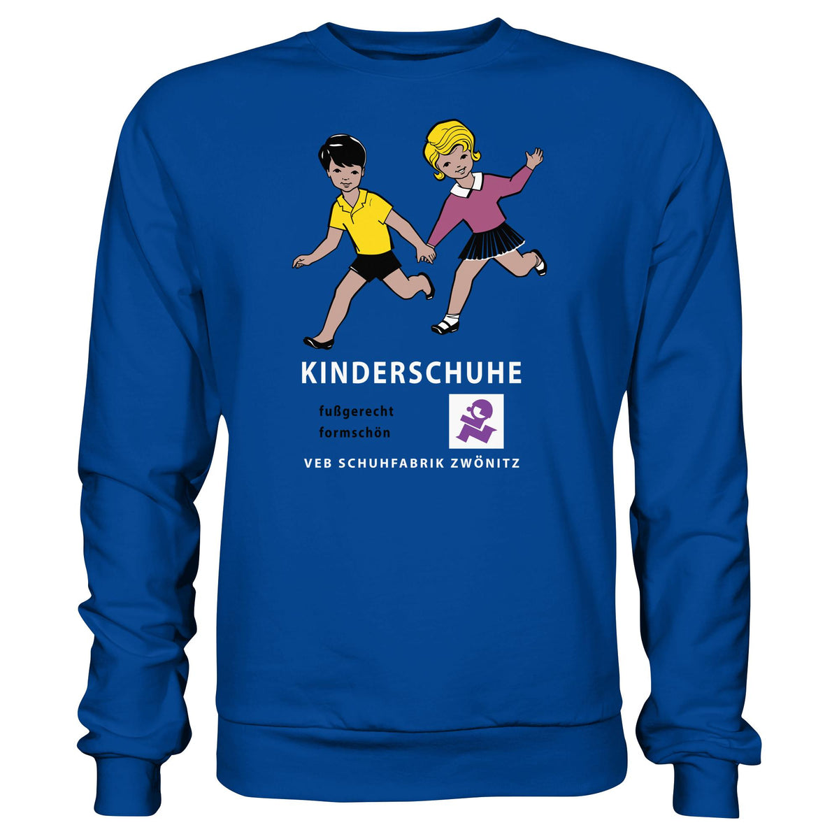 DDR Ostalgie Pullover Unisex • KINDERSCHUHE VEB SCHUHFABRIK ZWÖNITZ