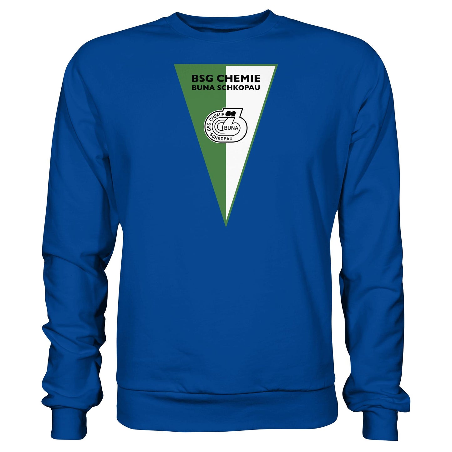 DDR Ostalgie Pullover Unisex • BSG CHEMIE BUNA SCHKOPAU (ORIGINALWIMPEL)
