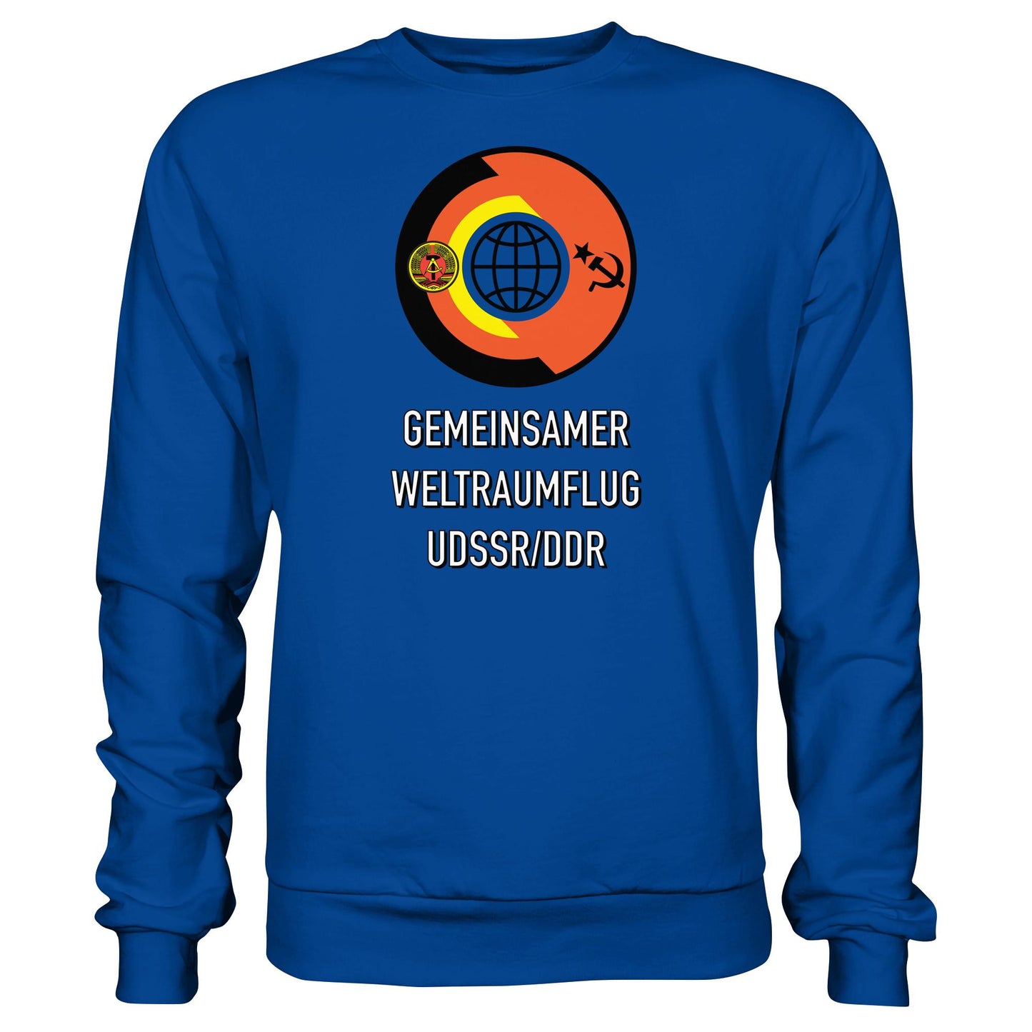 DDR Ostalgie Pullover Unisex • GEMEINSAMER WELTRAUMFLUG UDSSR-DDR (ORIGINAL WIMPEL)