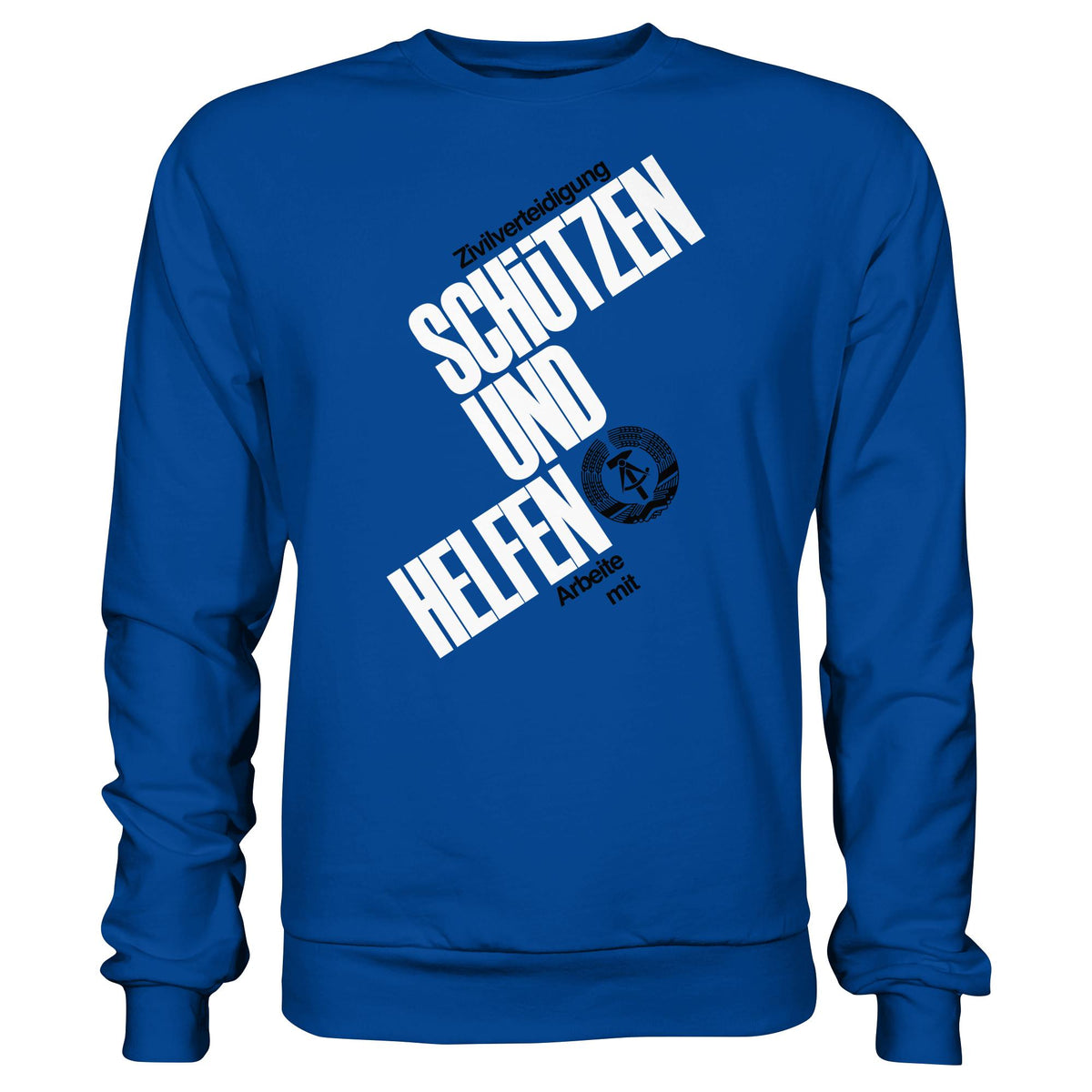 DDR-ZIVILVERTEIDIGUNG (ORIGINAL-PLAKAT) | DDR Ostalgie Pullover Unisex