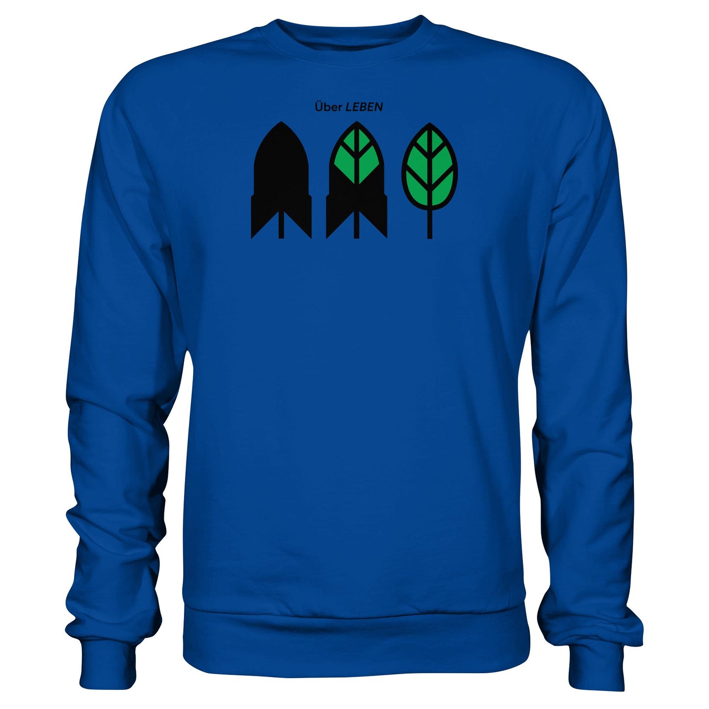 DDR Ostalgie Pullover Unisex • ÜBER LEBEN (ORIGINAL FRIEDENS-PLAKAT)
