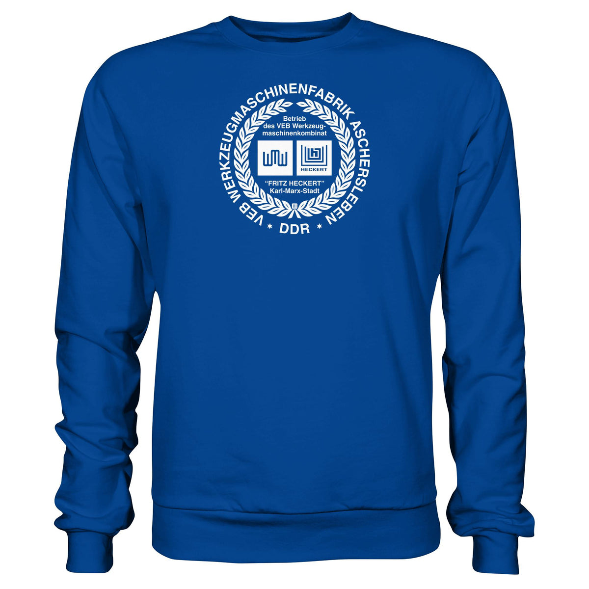 DDR Ostalgie Pullover Unisex • VEB WERKZEUGMASCHINENKOMBINAT FRITZ HECKERT - ASCHERSLEBEN