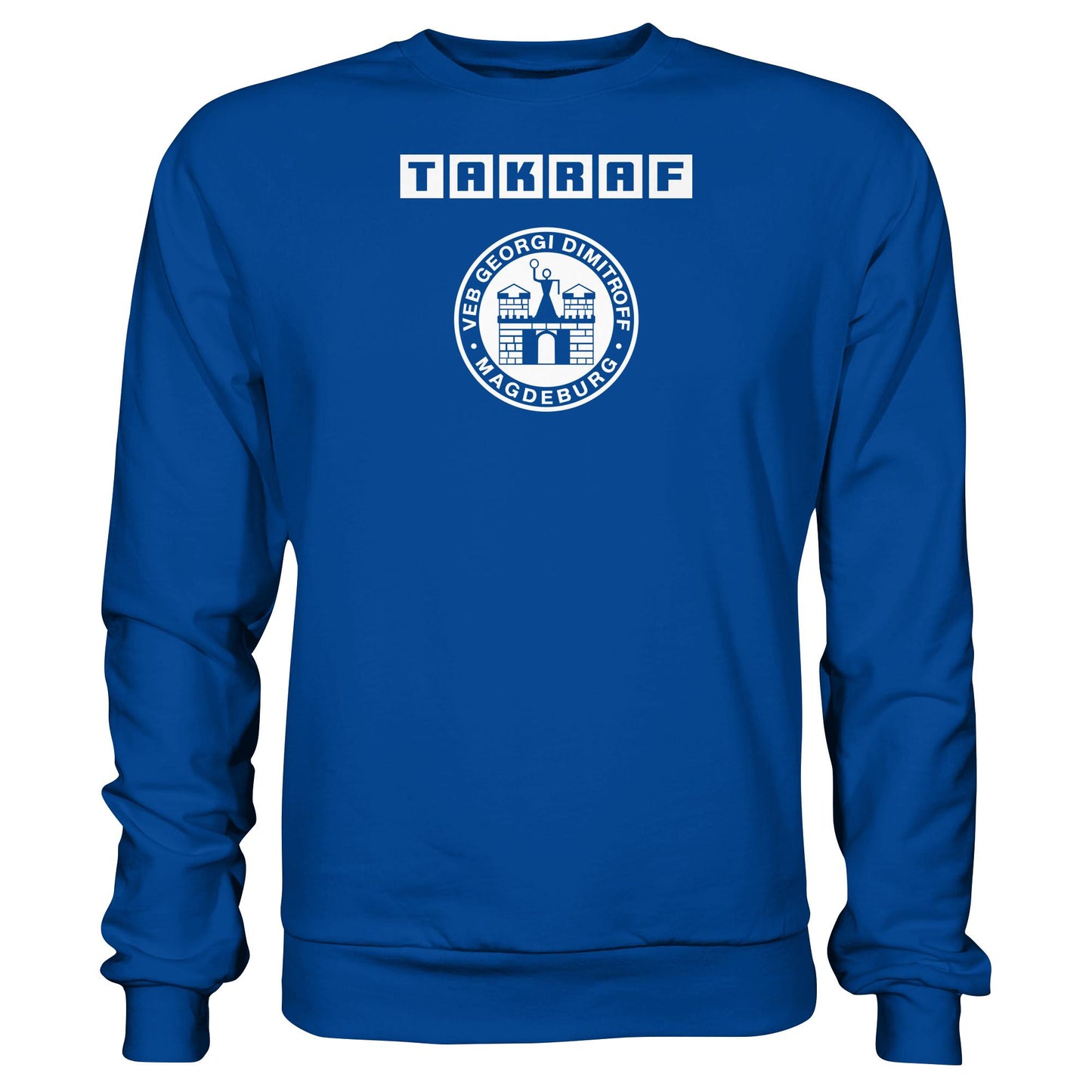 DDR Ostalgie Pullover Unisex • TAKRAF - VEB GEORGI DIMITROFF MAGDEBURG