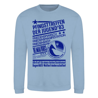 PULLOVER UNISEX • PFINGSTTREFFEN 1983 - GEGEN NATO-WAFFEN - ORIGINAL ILLUSTRATION