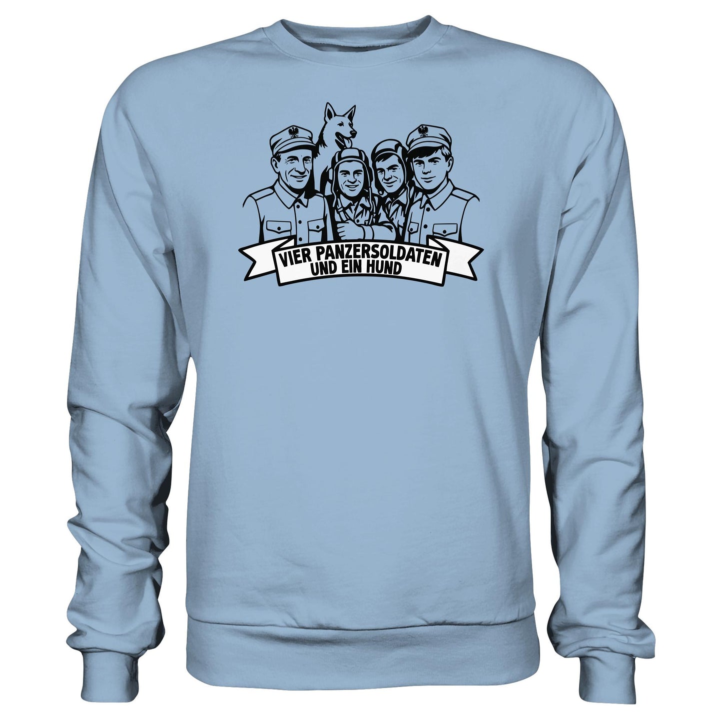 DDR Ostalgie Pullover Unisex • VIER PANZERSOLDATEN UND EIN HUND