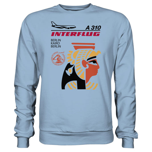DDR Ostalgie Pullover Unisex • INTERFLUG BERLIN - KAIRO (ORIGINAL SONDERSTEMPEL)