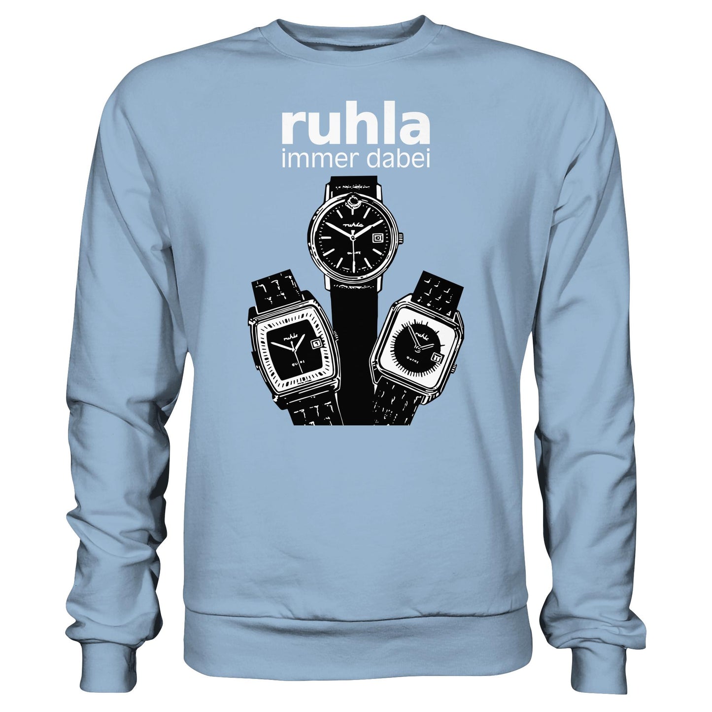 DDR Ostalgie Pullover Unisex • VEB UHRENWERK RUHLA (ORIGINAL PLAKAT)