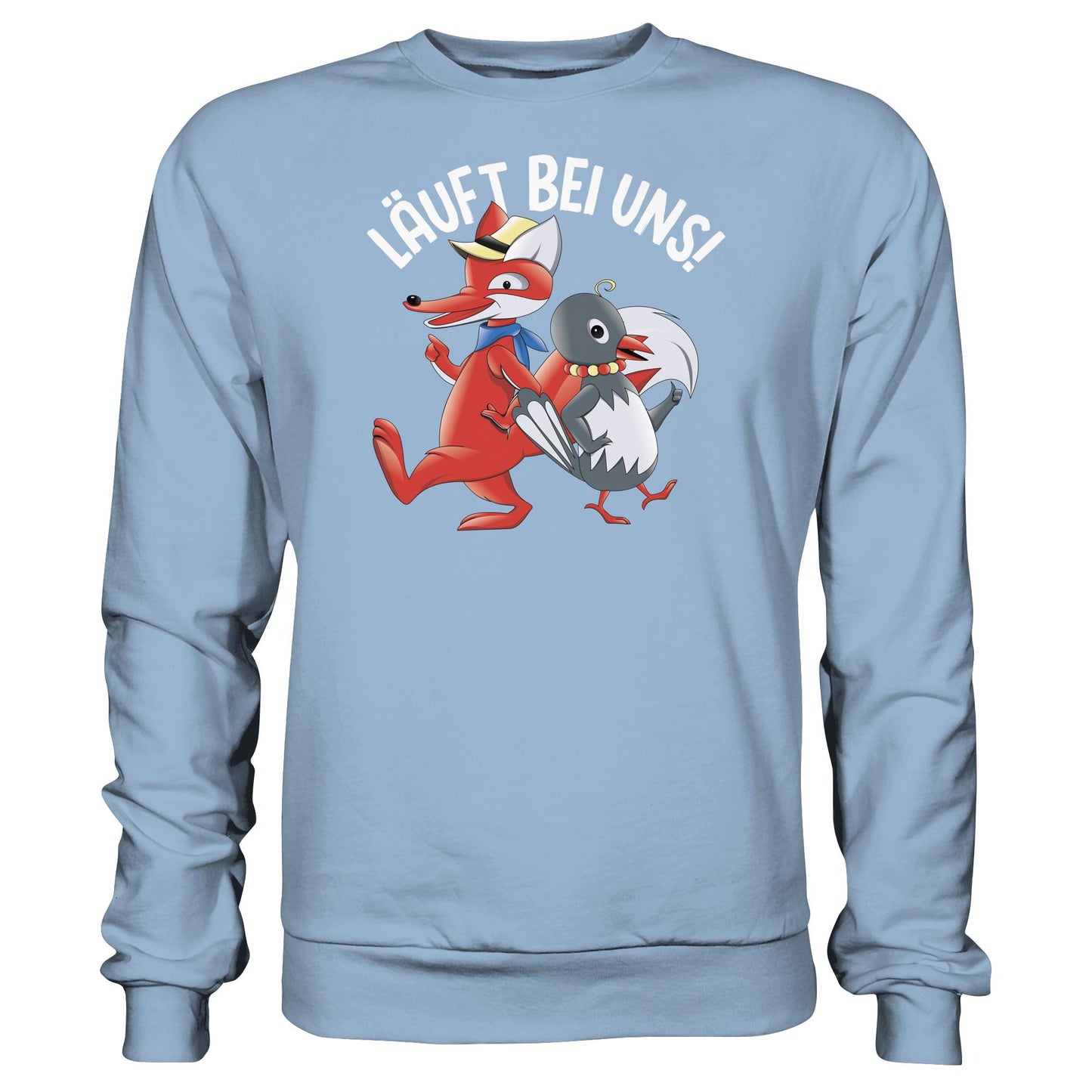 DDR Ostalgie Pullover Unisex • UNSER SANDMÄNNCHEN - HERR FUCHS & FRAU ELSTER, LÄUFT BEI UNS!