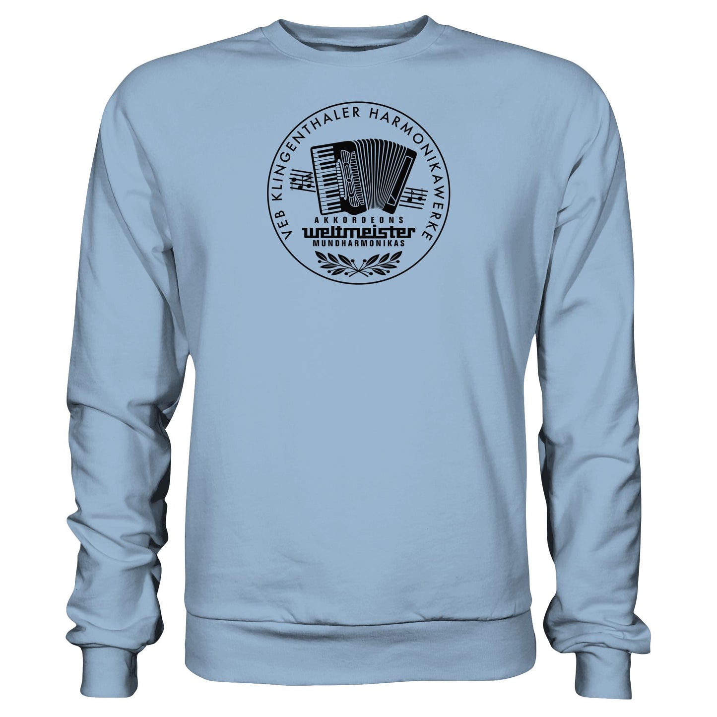 DDR Ostalgie Pullover Unisex • WELTMEISTER VEB KLINGENTHALER HARMONIKAWERKE