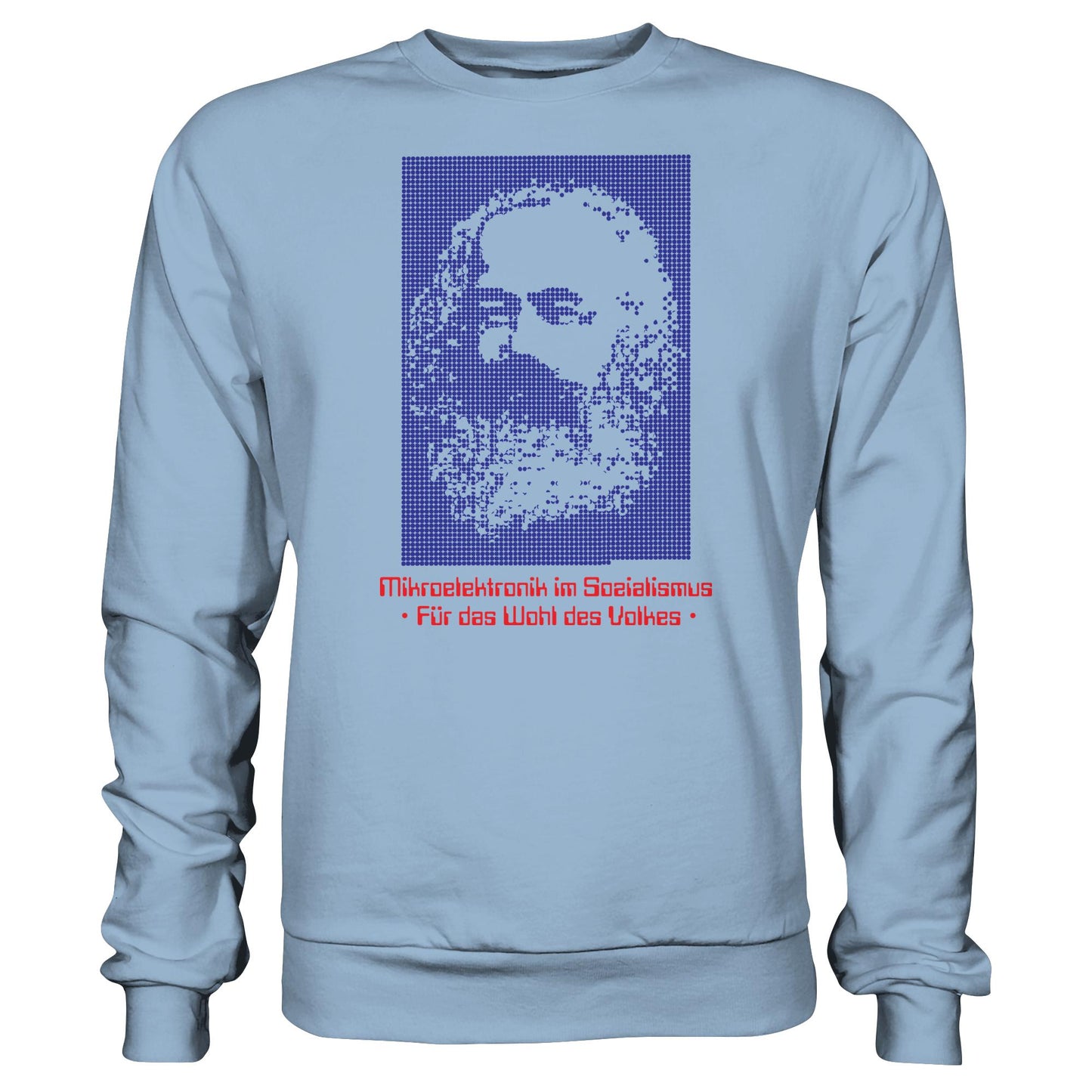 DDR Ostalgie Pullover Unisex • DDR MIKROELEKTRONIK FÜR DAS WOHL DES VOLKES (ORIGINAL POSTER)