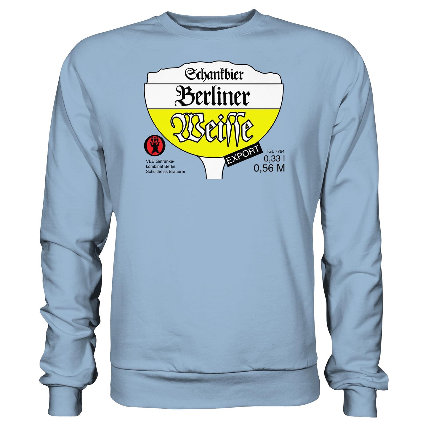 DDR Ostalgie Pullover Unisex • BERLINER WEISSE - VEB GETRÄNKEKOMBINAT BERLIN