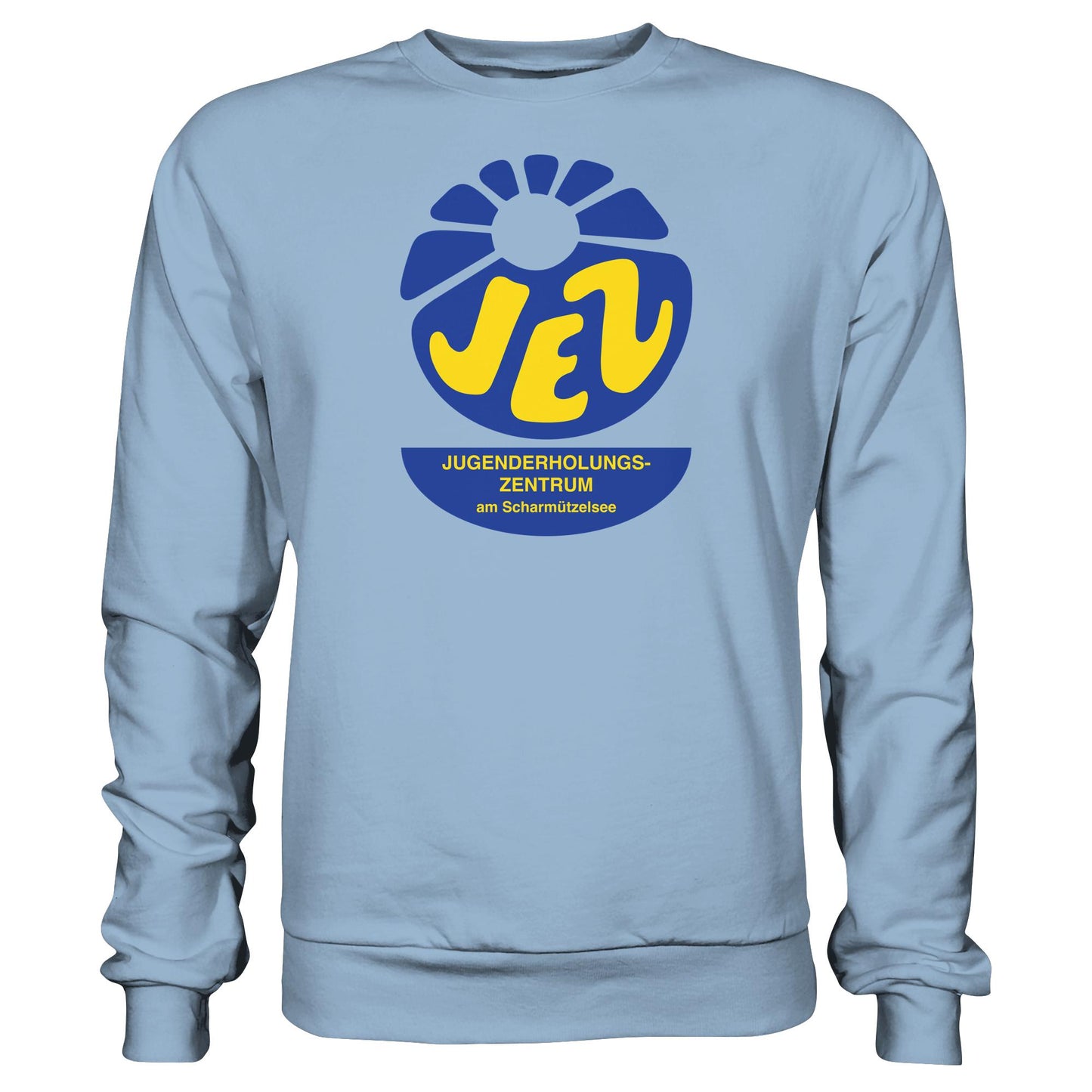 DDR Ostalgie Pullover Unisex • JEZ - JUGENDERHOLUNGSZENTRUM SCHARMÜTZELSEE