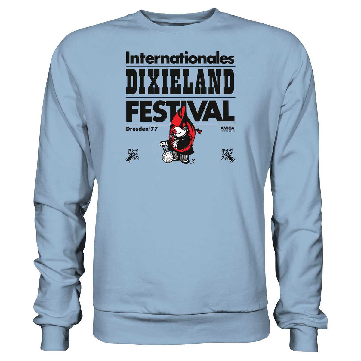 DDR Ostalgie Pullover Unisex • INTERNATIONALES DIXIELAND FESTIVAL DRESDEN 1977