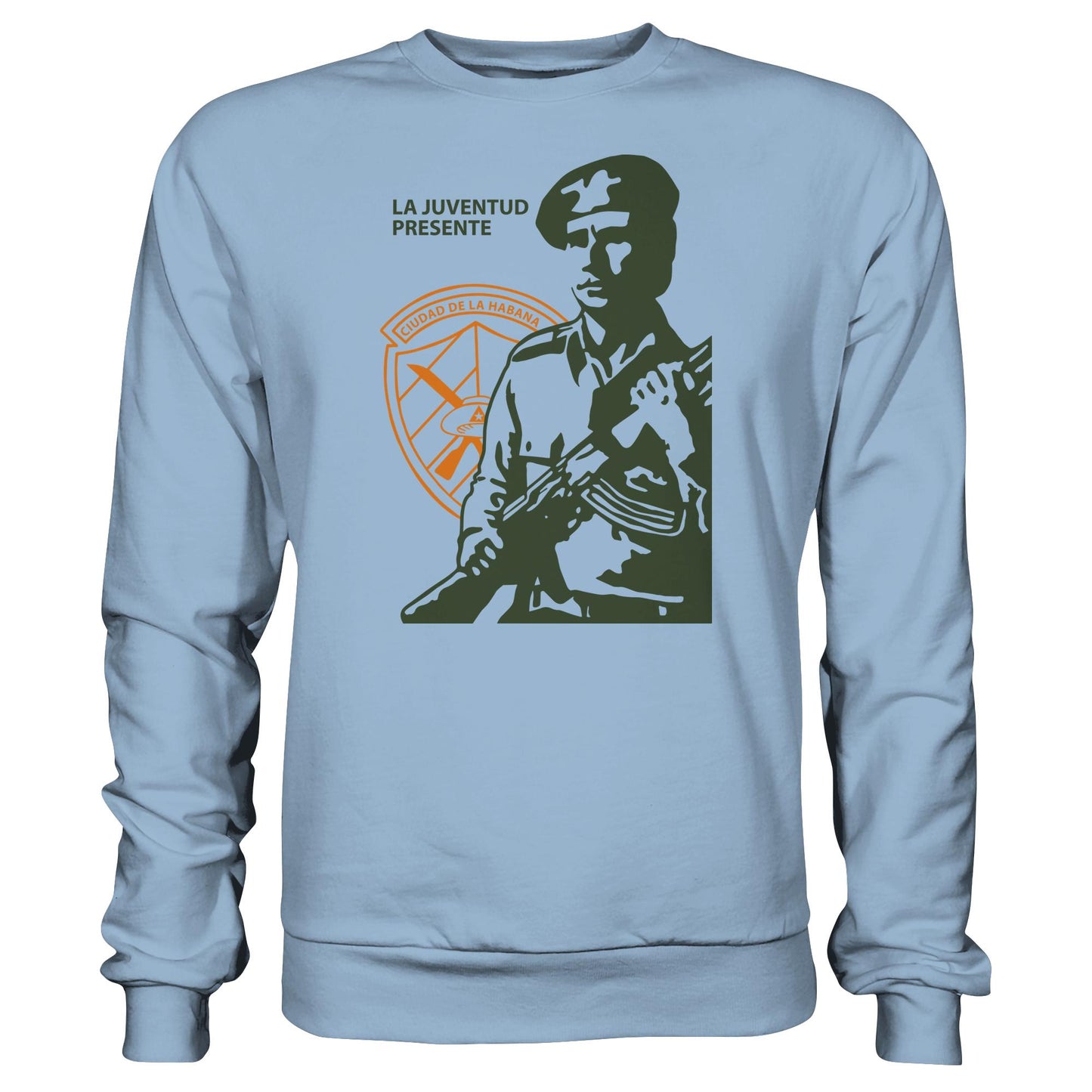 DDR Ostalgie Pullover Unisex • LA JUVENTUD PRESENTE CIUDAD DE LA HABANA (DIE JUGEND HAVANNAS IST AKTIV)