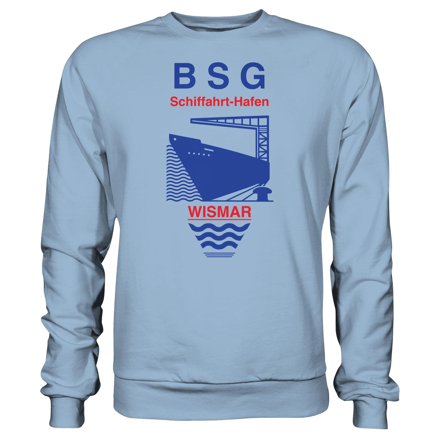 DDR Ostalgie Pullover Unisex • BSG SCHIFFAHRT HAFEN WISMAR