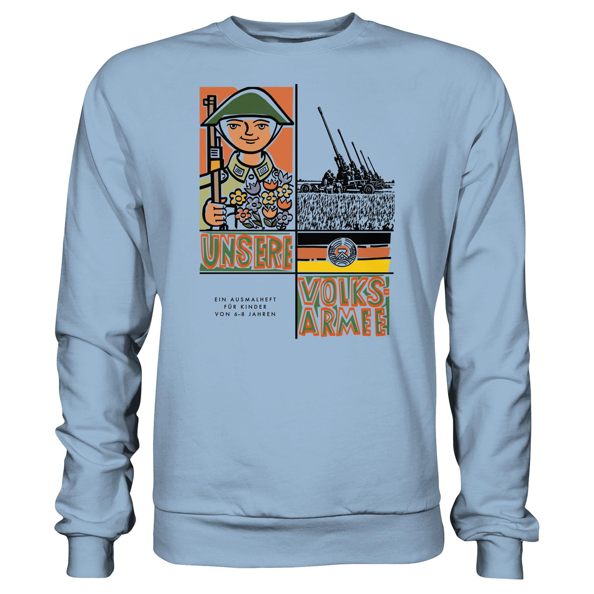 NVA - UNSERE VOLKSARMEE (AUSMALHEFT) | DDR Ostalgie Pullover Unisex