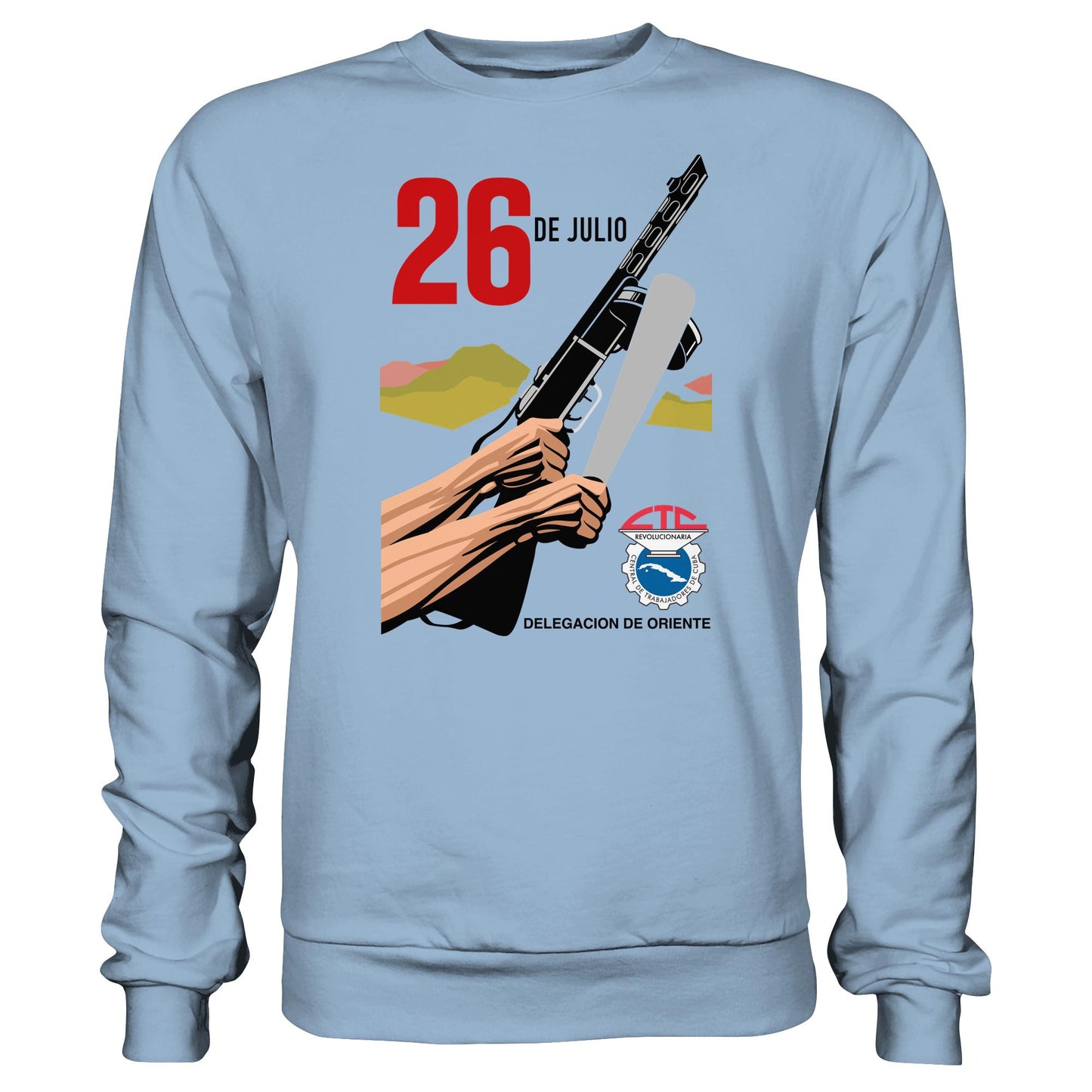 DDR Ostalgie Pullover Unisex • BEWEGUNG DES 26. JULI, KUBA (ORIGINAL POSTER)
