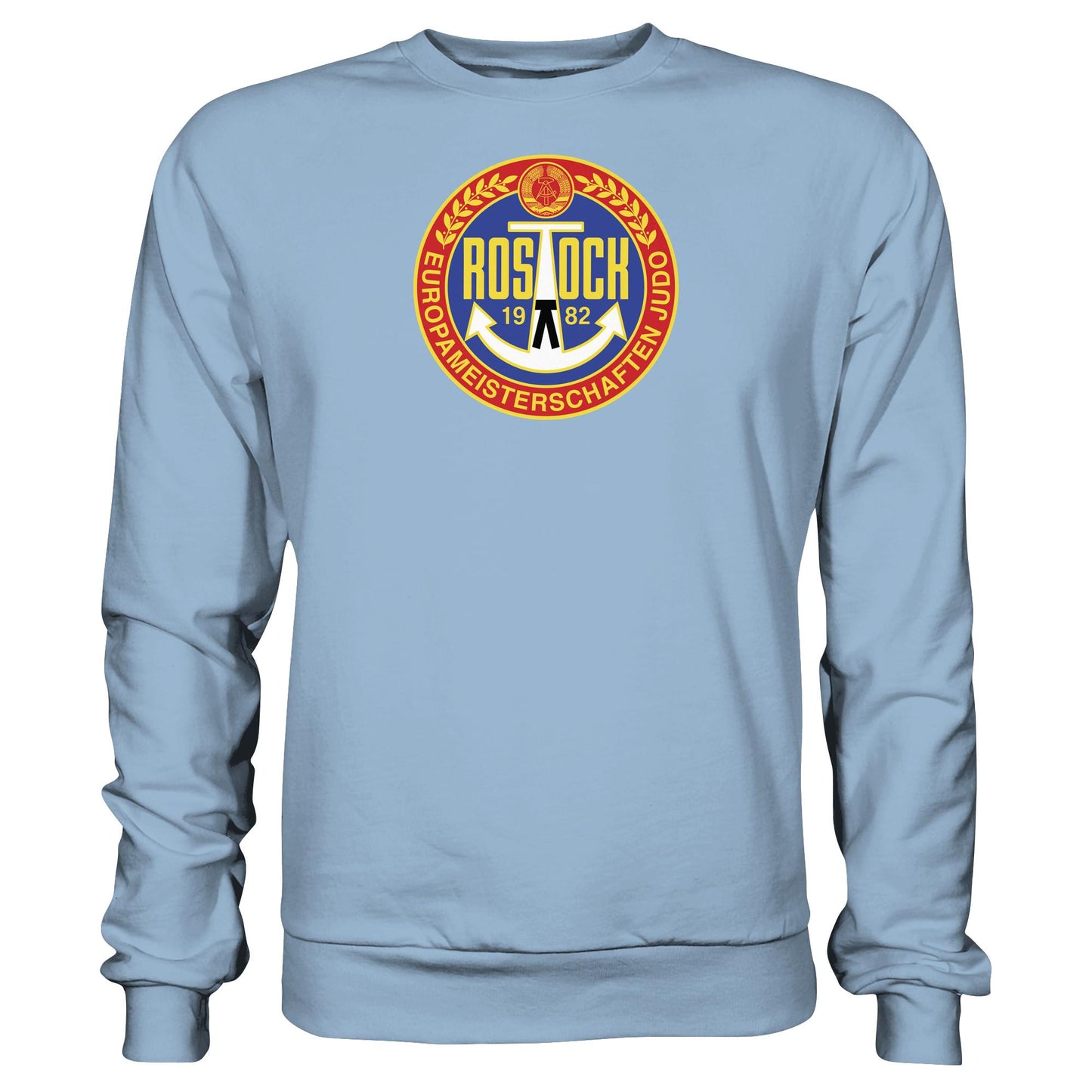 DDR Ostalgie Pullover Unisex • EUROPAMEISTERSCHAFTEN IM JUDO - ROSTOCK 1982