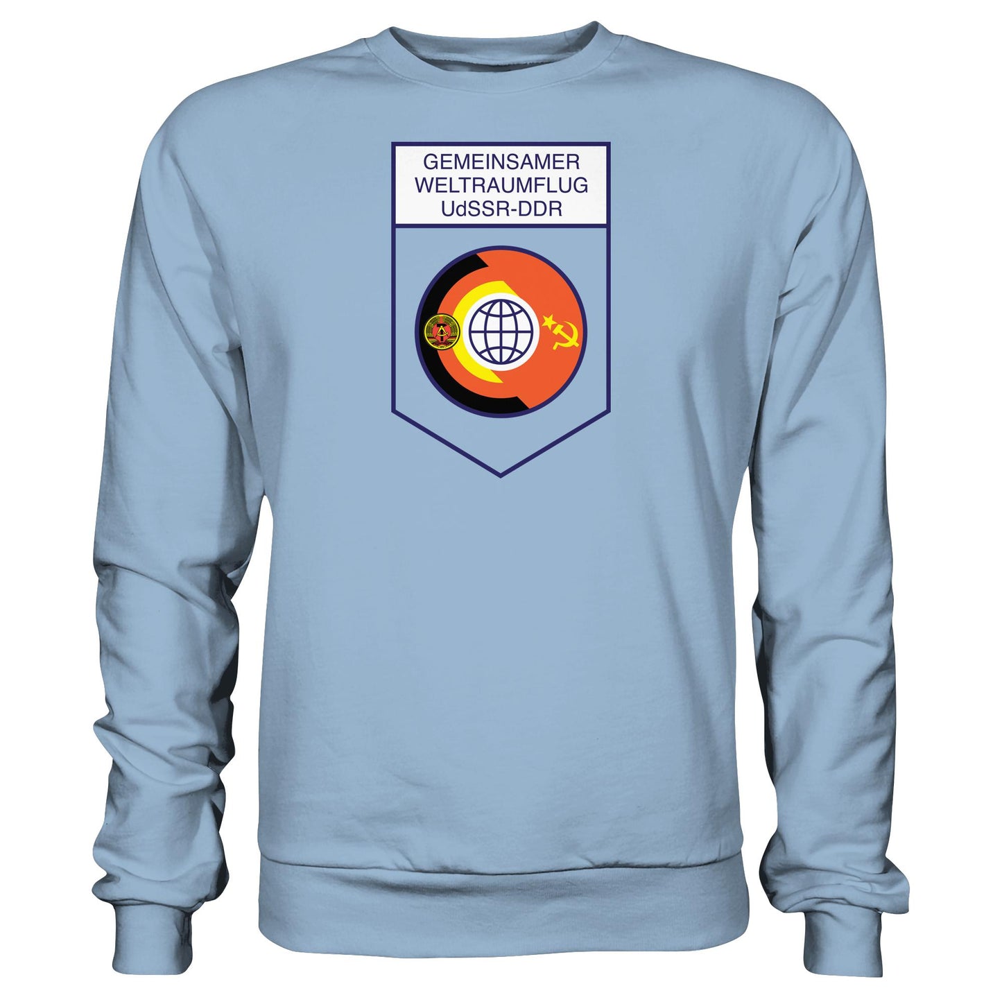 DDR Ostalgie Pullover Unisex • GEMEINSAMER WELTRAUMFLUG UDSSR-DDR (ORIGINAL WIMPEL)