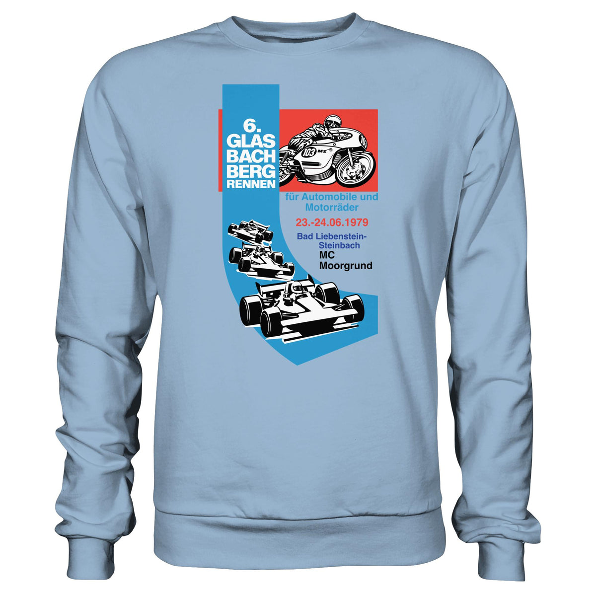 DDR Ostalgie Pullover Unisex • 6. GLASBACHBERGRENNEN 1979