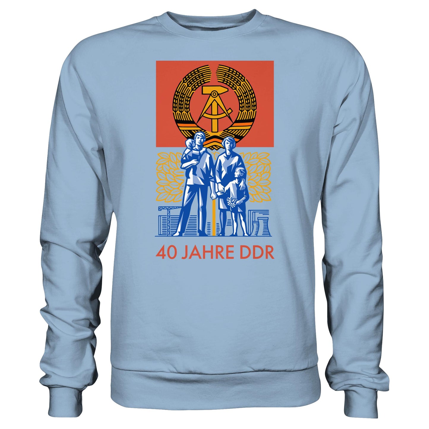 DDR Ostalgie Pullover Unisex • 40 JAHRE DDR (BRIEFMARKE)