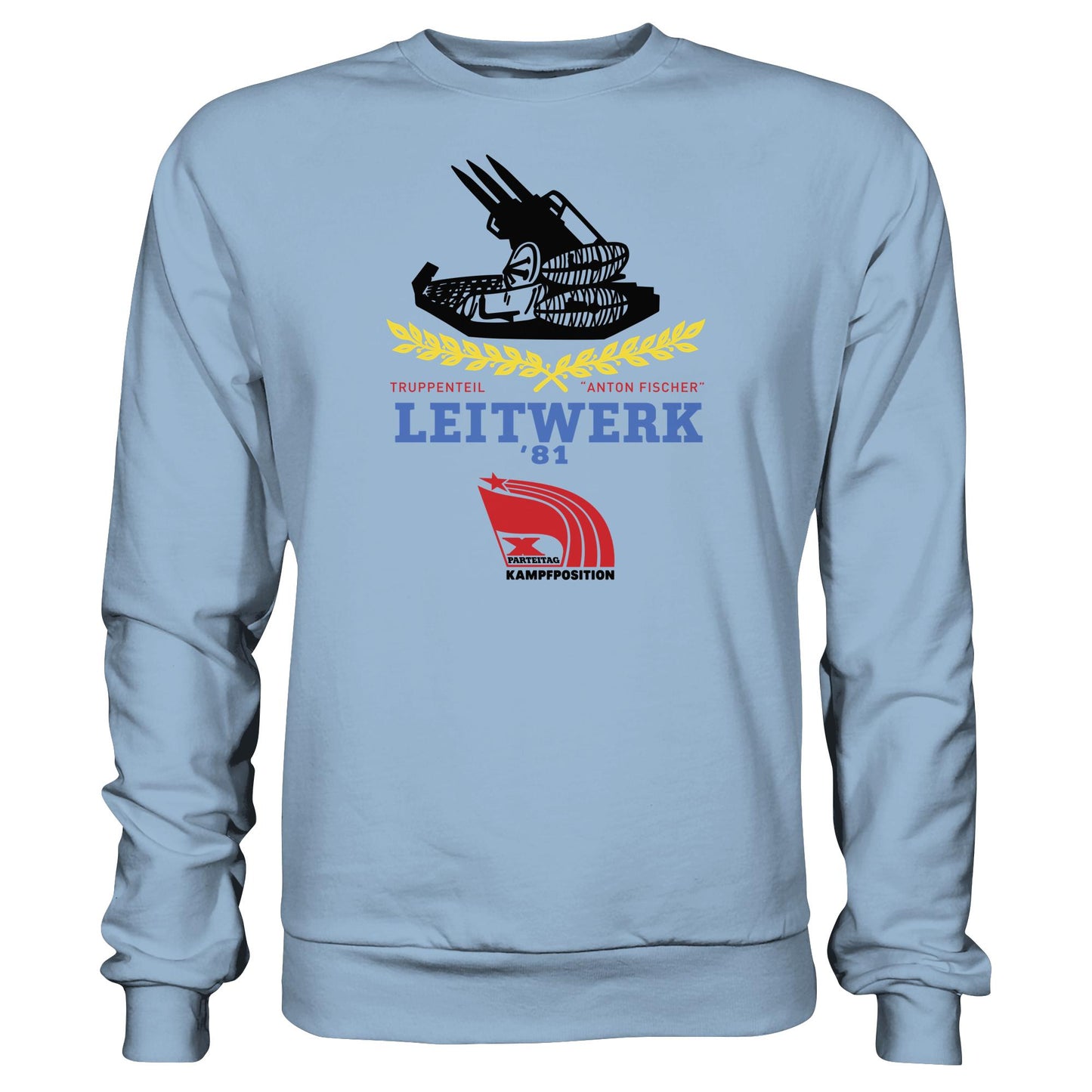 DDR Ostalgie Pullover Unisex • LEITWERK 81, TRUPPENTEIL ANTON FISCHER